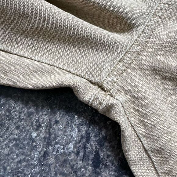 Op Ocean Pacific Men’s Tan Cargo Shorts Distressed Style Size 36 100% Cotton - Picture 12 of 16